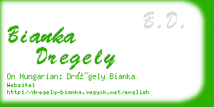 bianka dregely business card